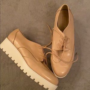 Forever 21 Platform Oxford shoes in beige